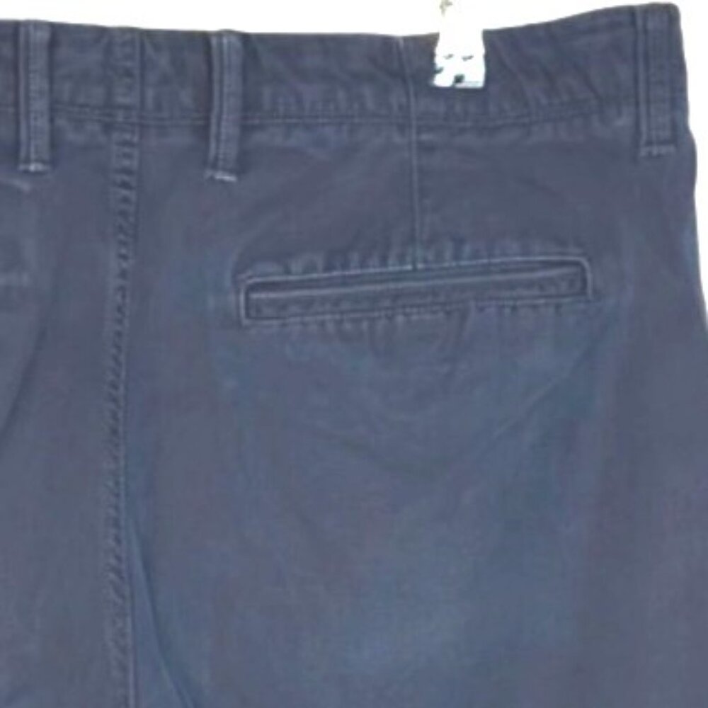 Gap Solid Navy Blue Flat Front Casual Summer Golf Chino Shorts Men's Size 33 - Picture 4 of 6